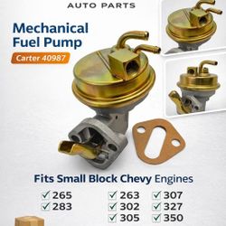 Dynap Mechanical Fuel Pump 40987 Small Block Chevy M: 305 327 350