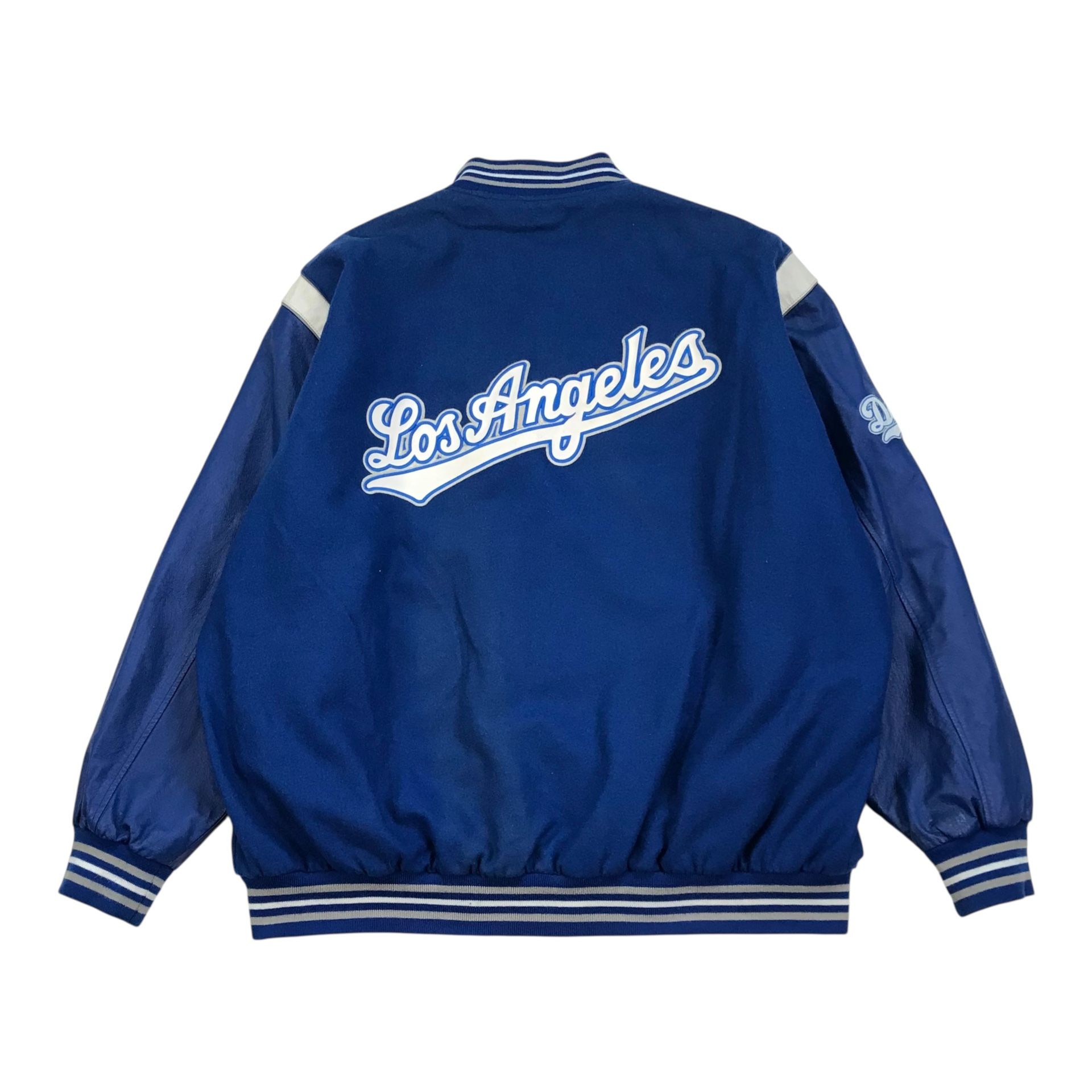 Los Angeles Dodgers Reversible Bomber Jacket 4XL Jeff Hamilton Leather JH Design