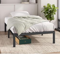 New in box ZINUS 14" Elias Metal Bed Frame, Twin