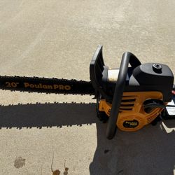Chainsaw with case, gas 50cc