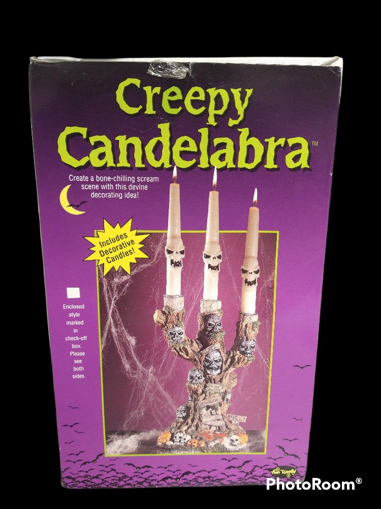 Creepy Candelabra: vintage

Fun World. Very good shape. Used once. Great for Halloween. 

Creepy horror scary haunted