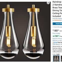 Raindrop Pendant Lights Kitchen Island - New