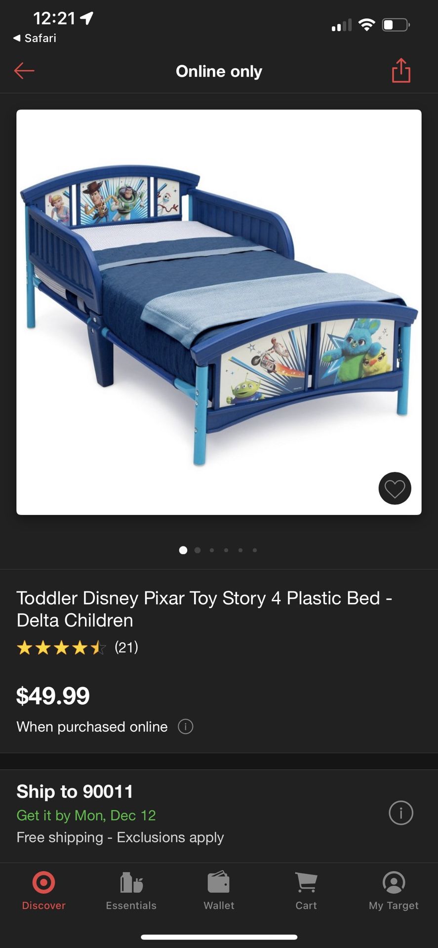 Toy Story Toddler Bed