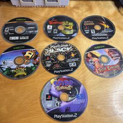 Xbox And PS2 Damaged Games