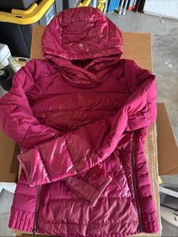 Lululemon pink Down Right Cozy Puffer Pullover Jacket Size 2