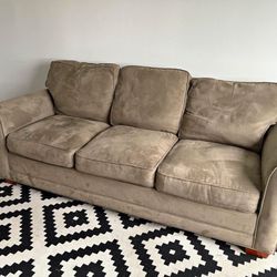 Suede Couch 