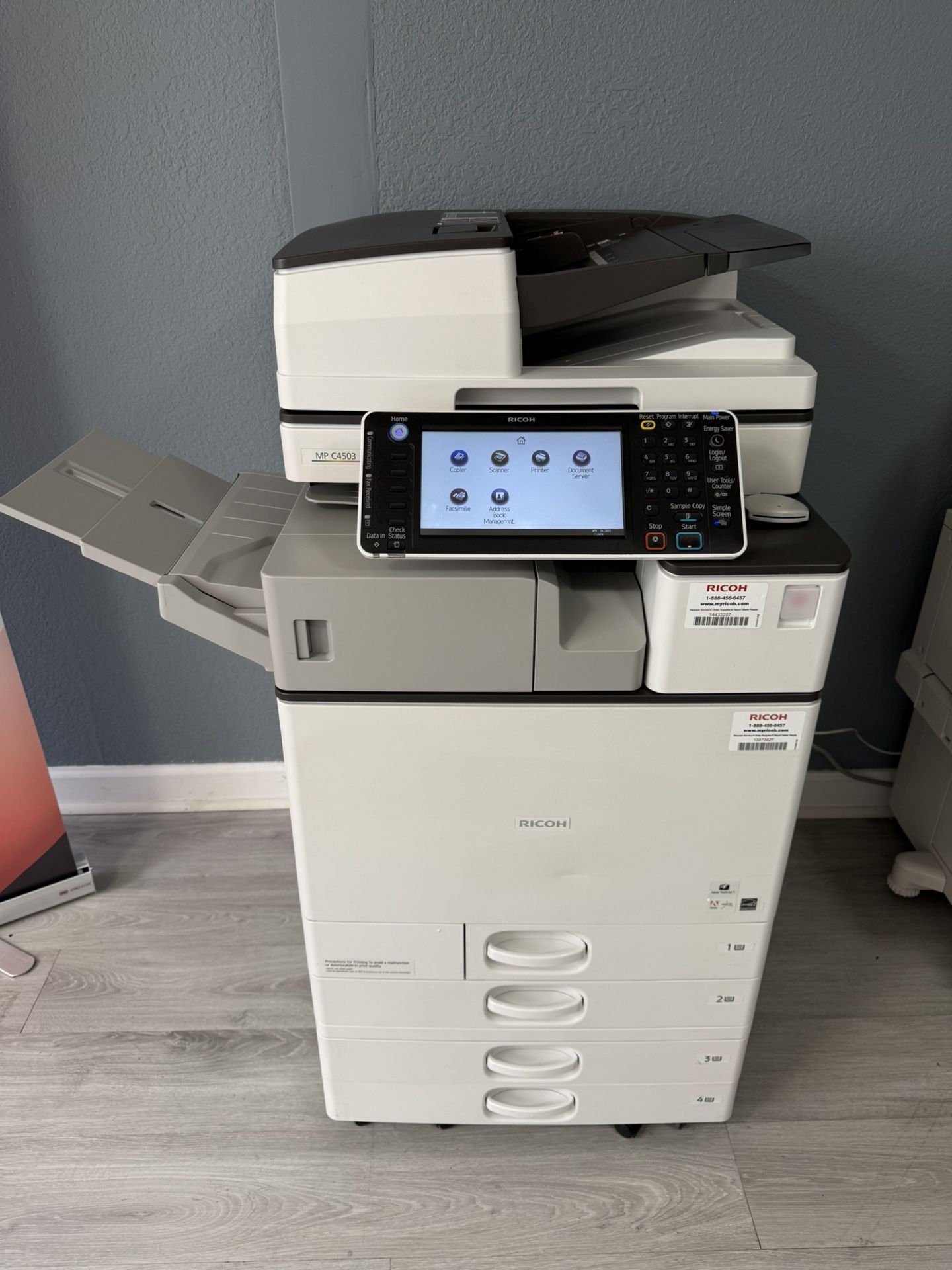 Office Printer Ricoh Mp C4503 Color Copier Machine Laser