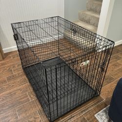 Large Dog Crate With Divider And Cover