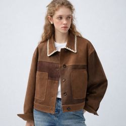 Orvani Saddle Stitch Patchwork Jacket