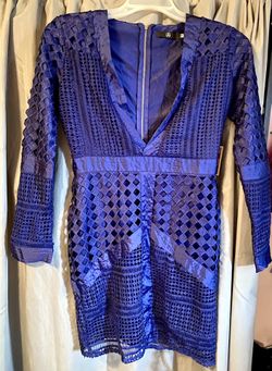 Fitted Royal Blue Dress