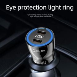 🔥⚡ SUPER FAST CAR CHARGER – 60W USB-C + CABLE INCLUDED ⚡🔥