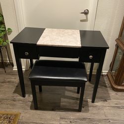 Table for mirror and stand