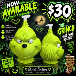 Grinch bath & Body Works soap holder