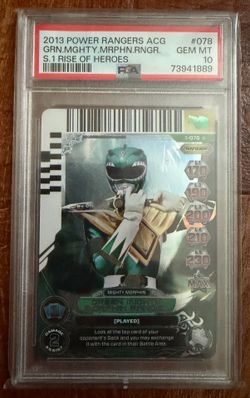 Power Rangers 2013 Green Dragon Ranger Tommy Oliver PSA 10