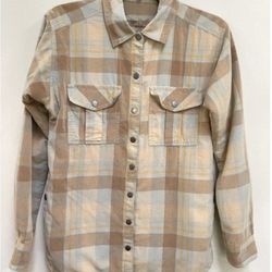 Prana organic cotton insulated corduroy snap shirt jacket xs new condition