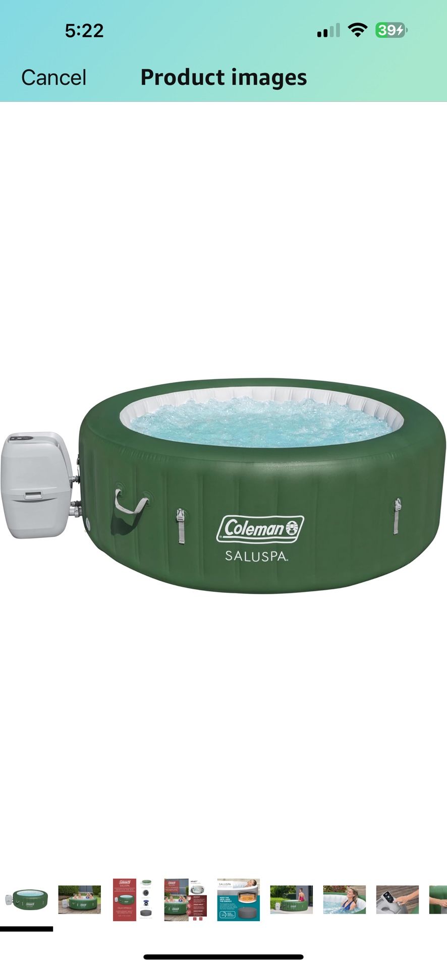 Coleman portable hot Tub