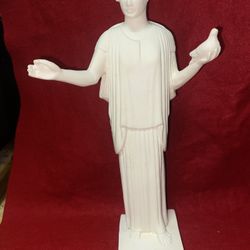 11.5 Inch Alabaster Greek (Peace) Figurine Imported From Greece (3 available) 