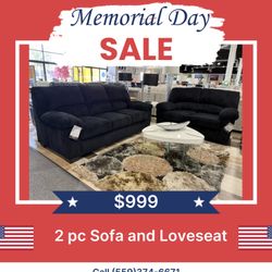 2 Pc Sofa And Loveseat 