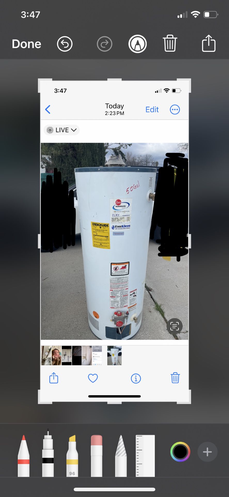 50 Gallones Gas Water Heater 