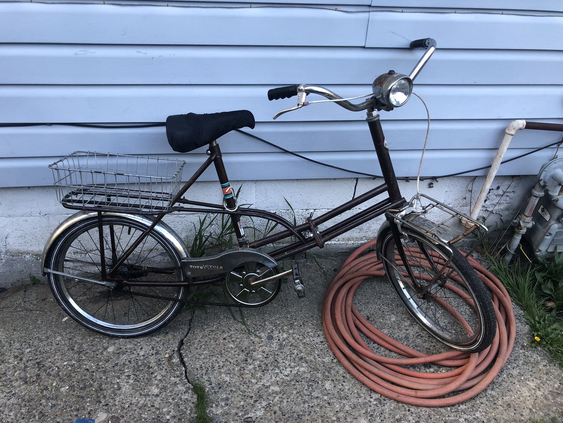 Vintage Sears Tote Cycle Collapsible Bike