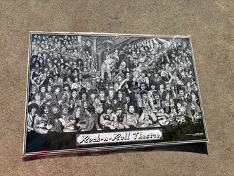 Vintage rock n roll theatre poster
