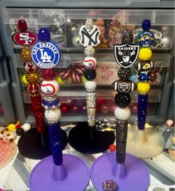 Blinged team pens