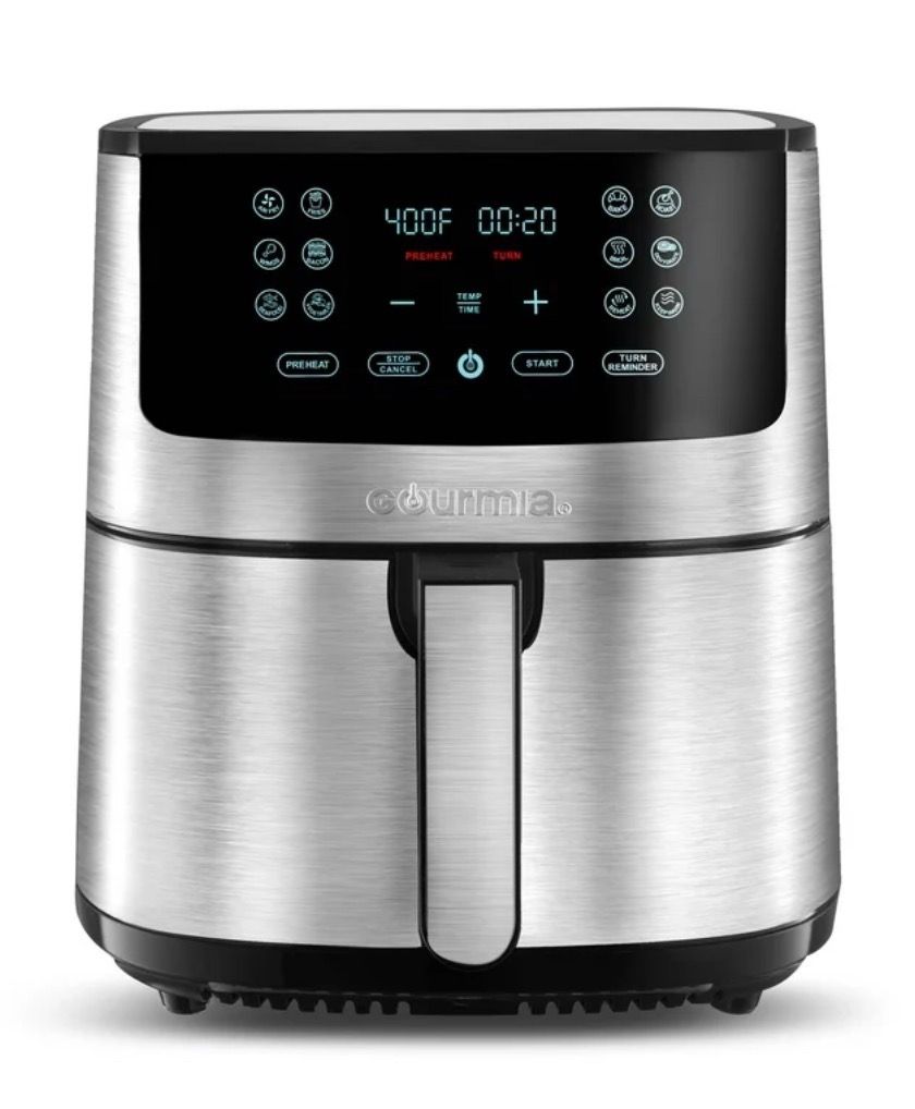 Gourmia 8-quarter stainless steel air fryer