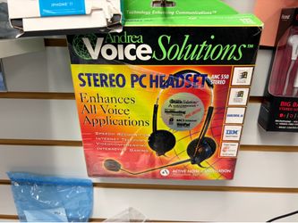 Andrea Voice Solutions ANC 550 Stereo PC Headset - Noise Cancelling Mic