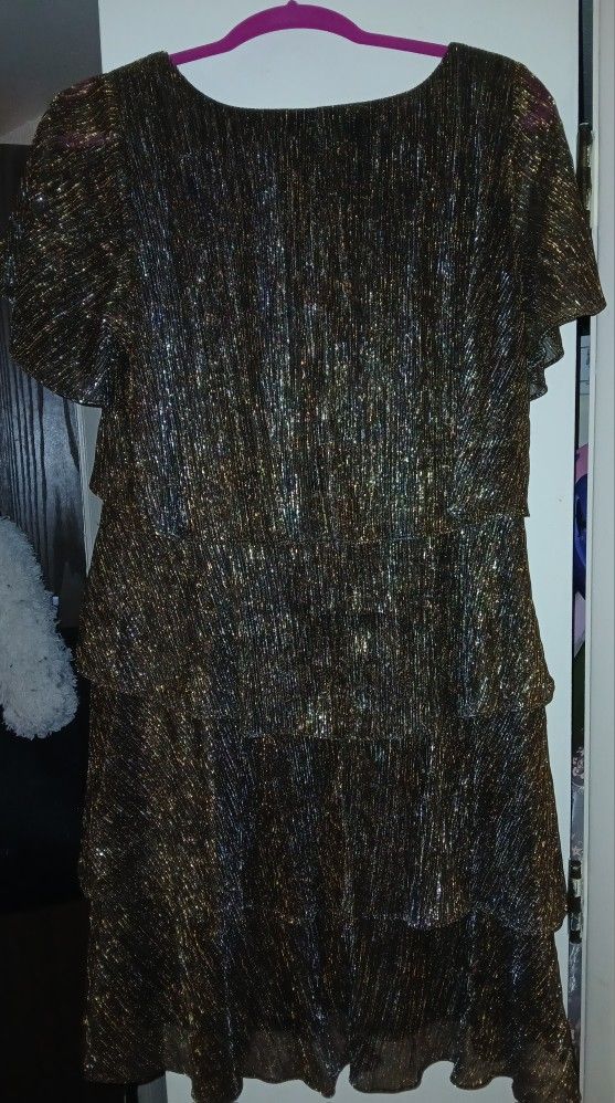 Beautiful SLNY Black/Gold New Dress