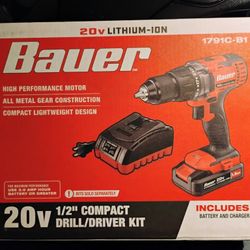 Bauer 1/2 Compact Drill Driver Kit