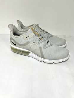 Nike Womens Air Max Sequent 3  Gray Running Shoes Sneakers Sz  10.5