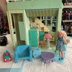 Vintage Barbie, Doll House, And Vintage Doll