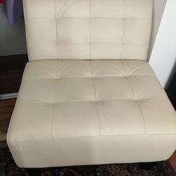 Two White Chairs - Matches Love Seat 