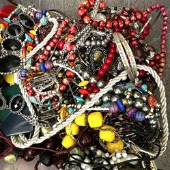 3 Pounds Of Wearable Jewlery 