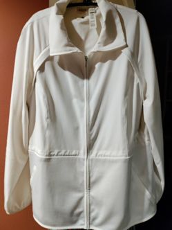 Women's Full Zip Golf Jacket Chico's Zenergy Brand
