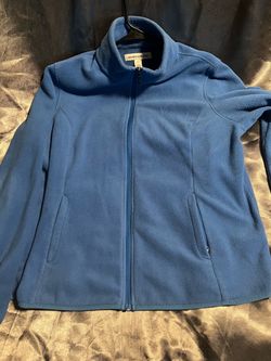 Amazon Essentials Blue Fleece Full-Zip Jacket