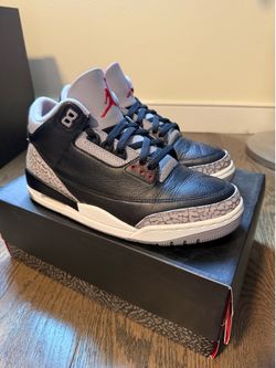 2024 Mens Nike Air Jordan Retro 3 III Black Cement sz8.5