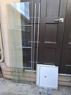 Ikea Detolf PARTS ONLY Glass Display Case Cabinet