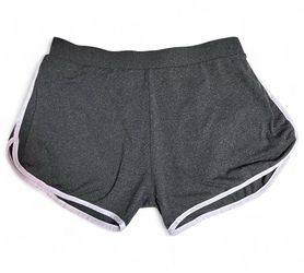 Gray shorts worth white trim