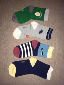 NEW Kids little boys crew socks cotton 6-9 years
