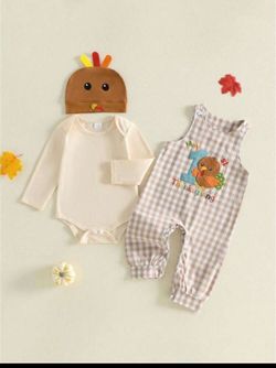Baby boy thanksgiving outfit new