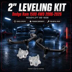 🔥 2" LEVELING KIT W/ TUBULAR ARMS - DODGE RAM 1500 4WD 2006-2026 🔥