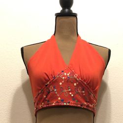 Vintage 1950s Halter Crop Top