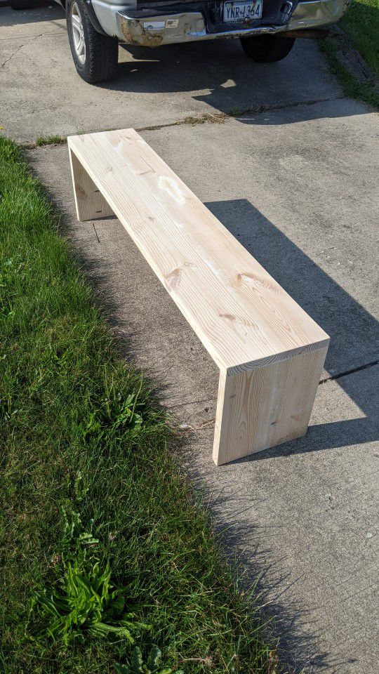Solid Pine Bench - TV Stand - Entryway Table