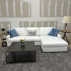 Abbyson Larissa Sofa Chaise Sectional (Free Driveway Delivery)