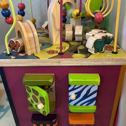 Toys Wooden Activity Cube For Baby-Zany Zoo