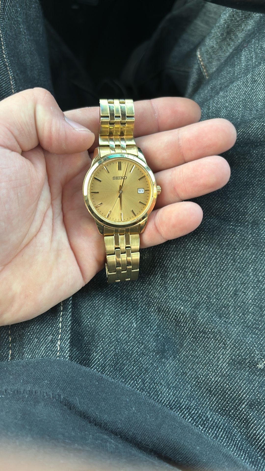 Gold Seiko Watch