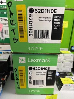 New Lexmark 62D1H0E High Yield Black Toner – 25,000 Pages (2 boxes