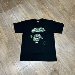 BAPE BIG HEAD GREEN CAMO T-SHIRT