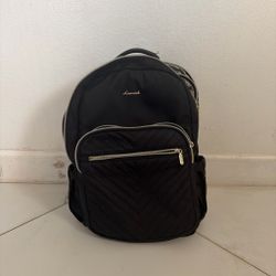 LOVEVOOK Quilted Laptop Backpack Purse – Black | Fits 15.6” Laptop | USB Port